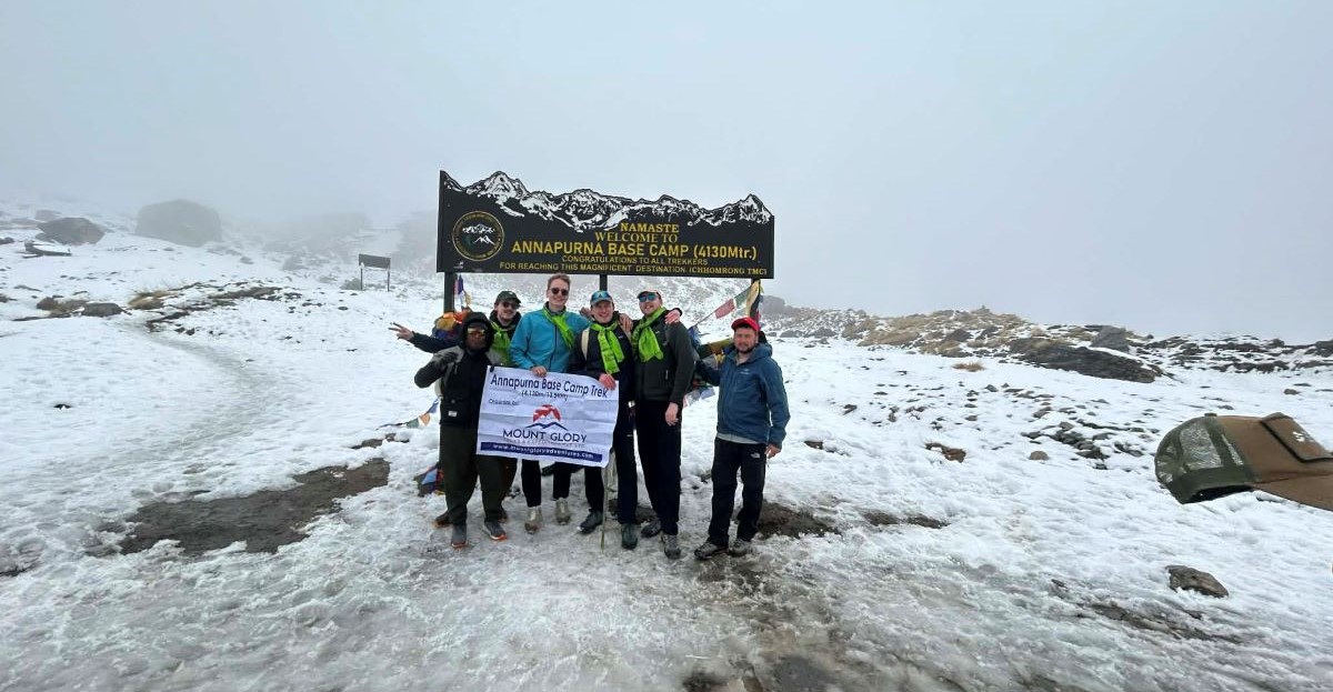 Happy Travelers at ABC 4130m