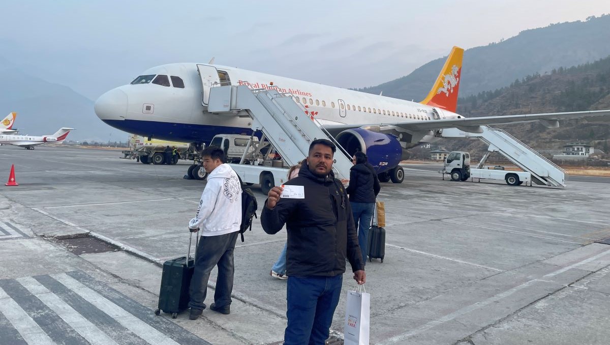 Fly to Paro from Kathmandu