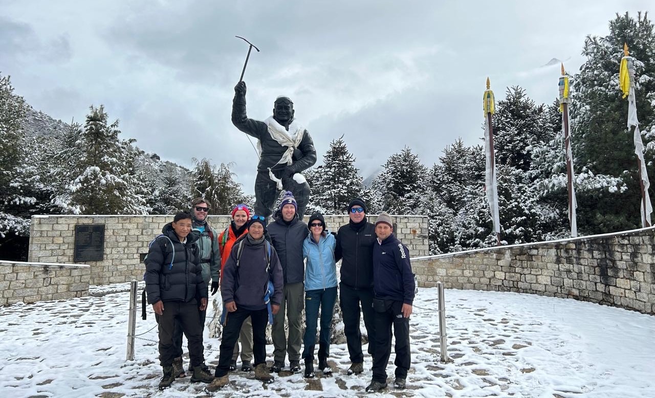 Mount Glory Treks group on the way to Everest Base Camp Trek 