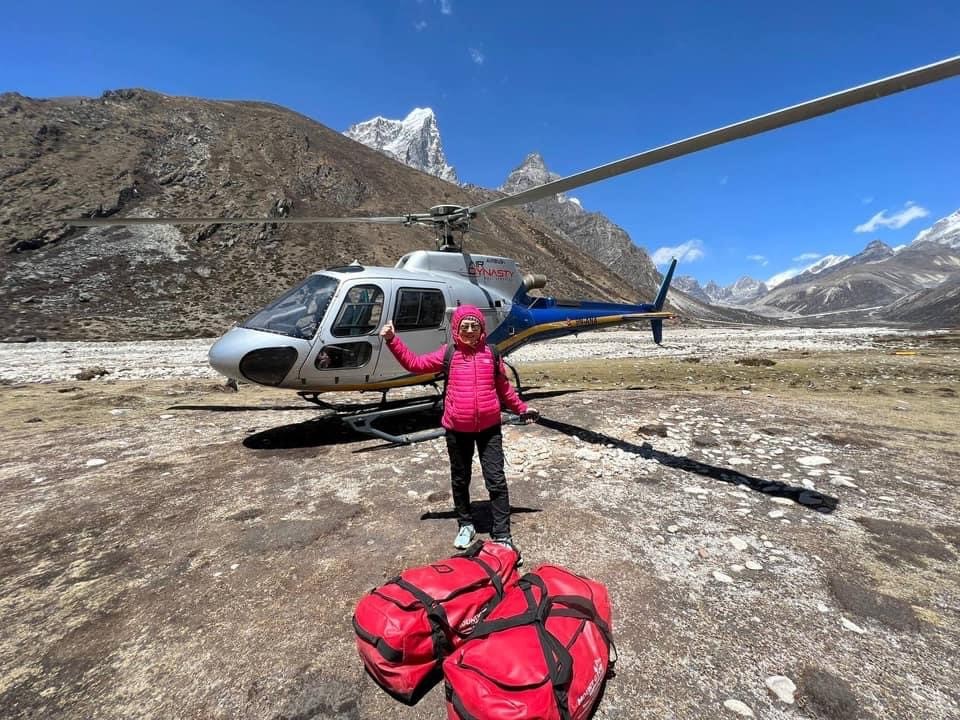 EBC Helicopter Return Tour