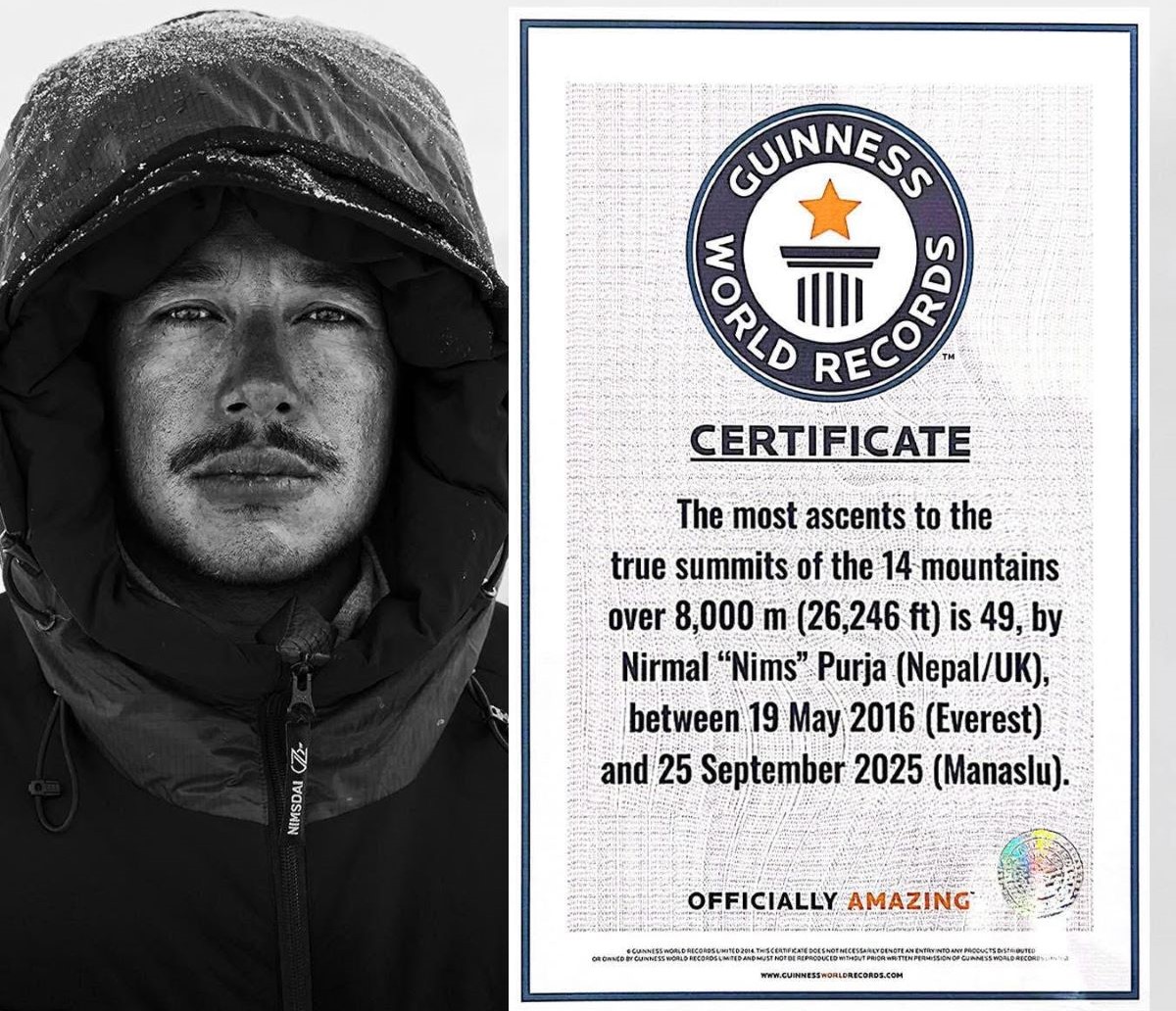 14 Peaks Climbing Record By NIMSDAI