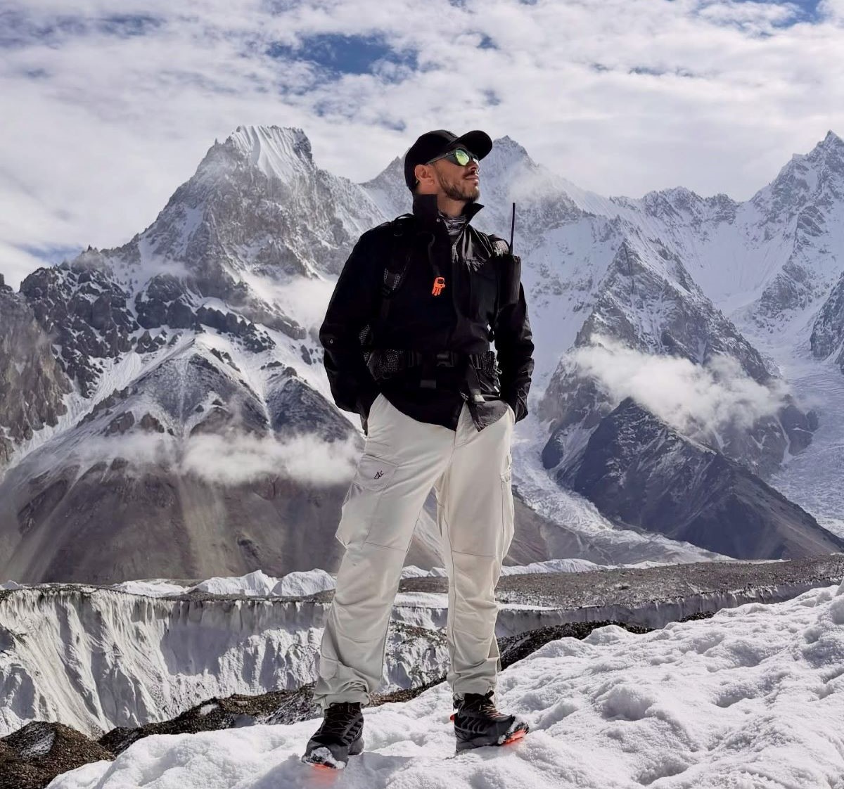 NIMS Dai Standing Over Mount Everest