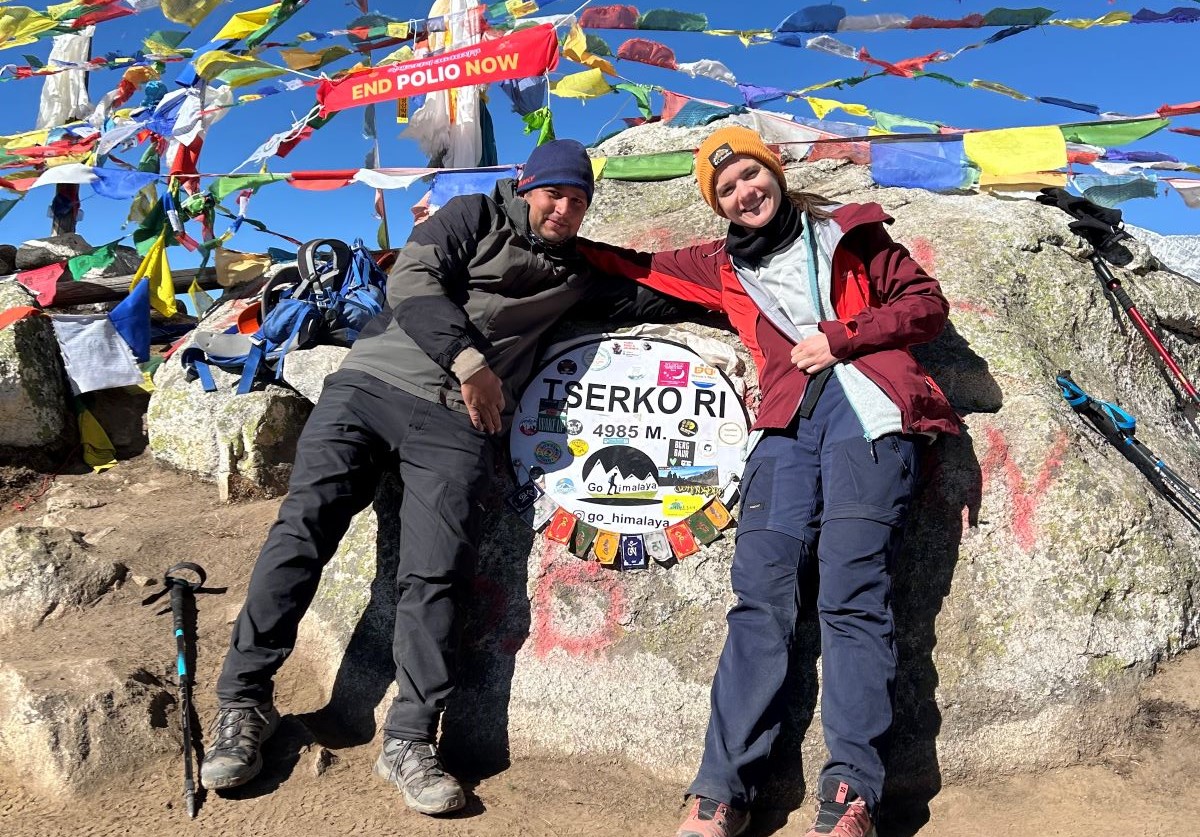 At Kyanjin Ri During Langtang Trek