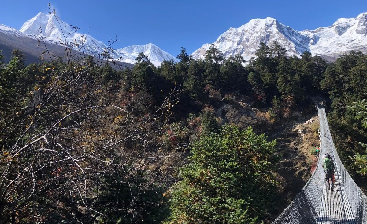 Bridge Over Manaslu region