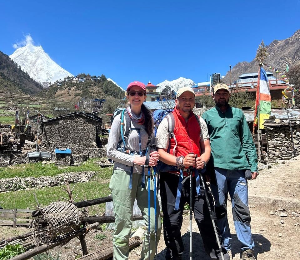 Our Experienced Guide Amy on the way to Manaslu Circuit