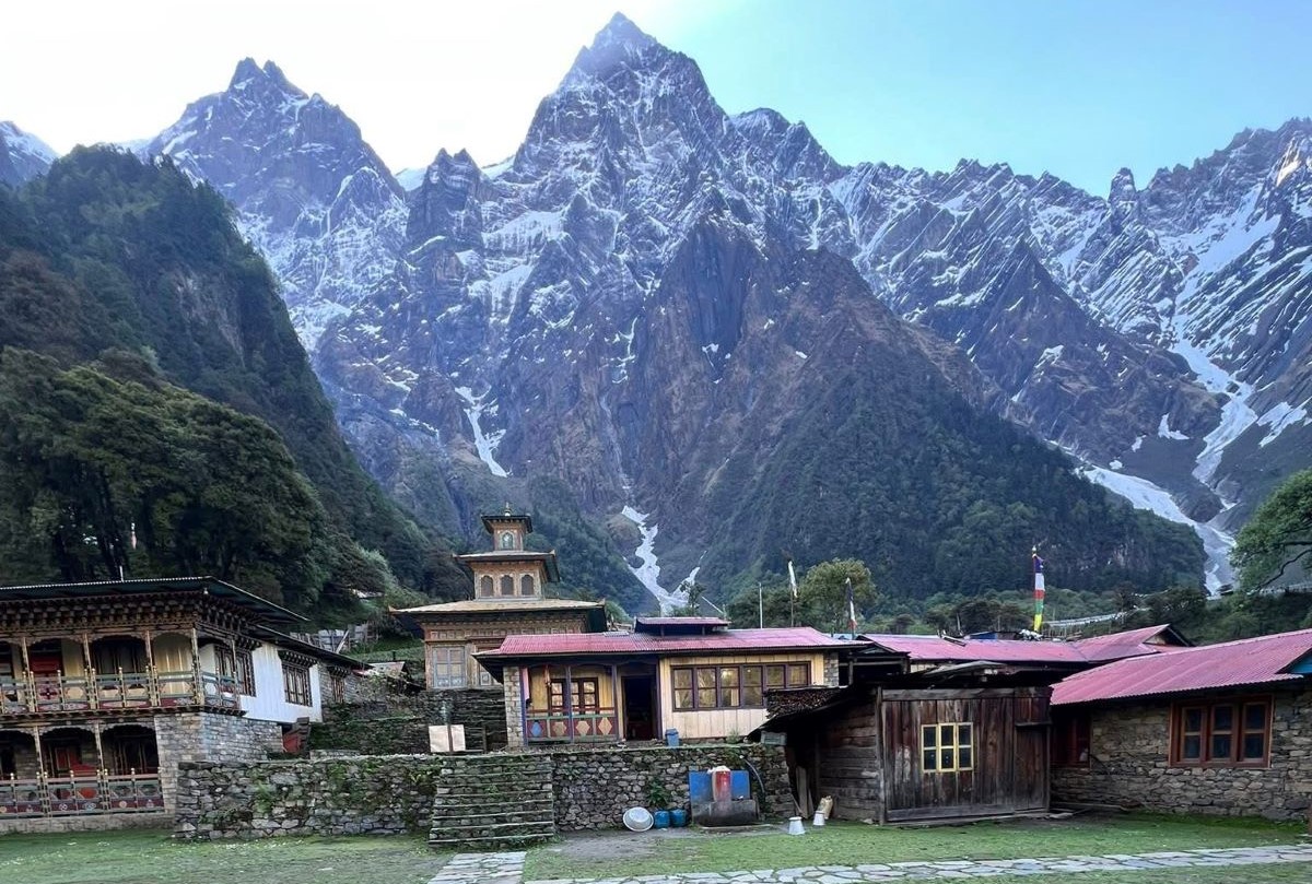 Serang Gompa At Manaslu Circuit