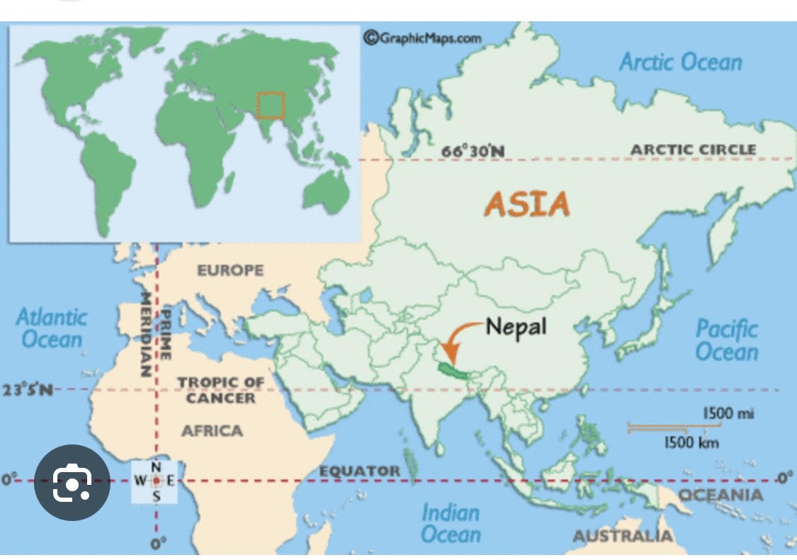 map of Nepal